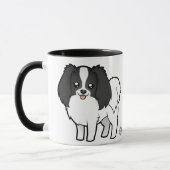 Mug Bande dessinée Phalene/Japonais Chin (Gauche)