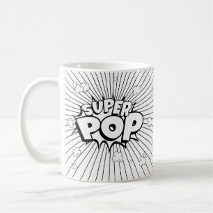 Mug Bande Dessinée Pop Art Noir & Blanc D.I.Y. SUPER P