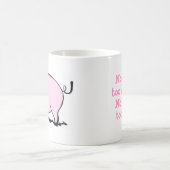 Mug Bande dessinée rose de porc de BBQ (Centre)