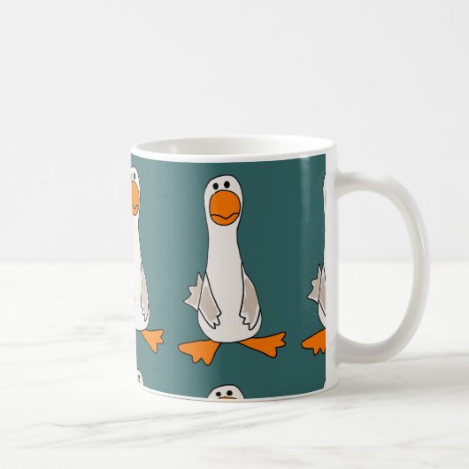 Mug Bande dessinée triste drôle d'oie (Droite)