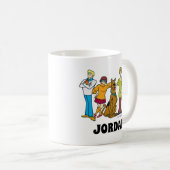 Mug Bande entière 14 Mystery Inc | Ajouter Votre Nom (Devant droit)