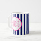 Mug Bande marine Monogram (Devant gauche)