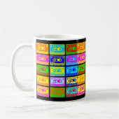 Mug Bande mixte psychédélique - Fond noir (Gauche)