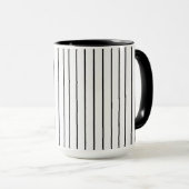 Mug Bande noire et blanche (Devant droit)