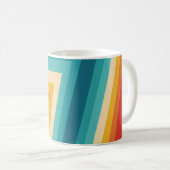 Mug Bande rétro colorée - les années 70, 80s Design (Devant droit)