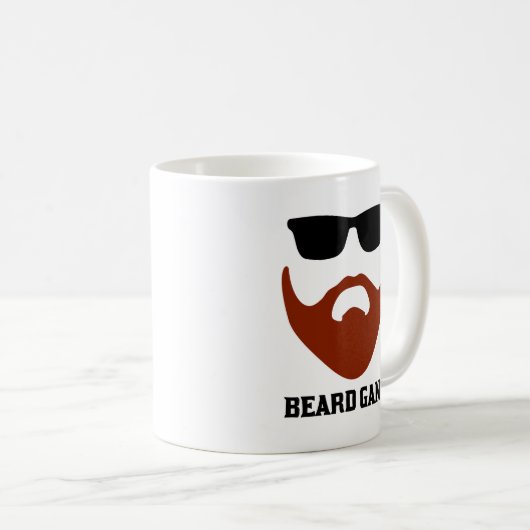 Mug Bande rouge de barbe (Devant droit)