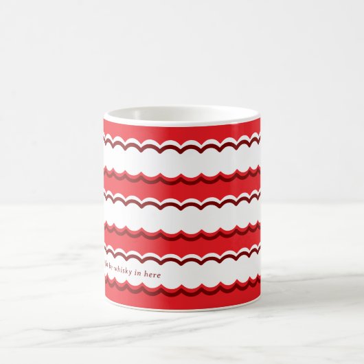 Mug Bande rouge et blanche en gras (Centre)