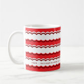 Mug Bande rouge et blanche en gras (Gauche)