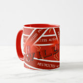 Mug Bande rouge Sécurité électrique pour les construct (Devant gauche)