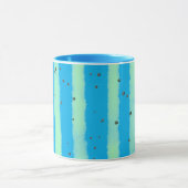 Mug Bande verticale moderne en bleu ciel (Centre)