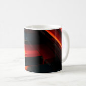 Mug Bandes Abstraites Électriques (Devant droit)