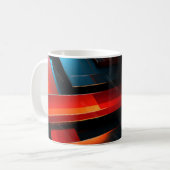 Mug Bandes Abstraites Électriques (Devant gauche)