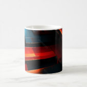 Mug Bandes Abstraites Électriques (Centre)