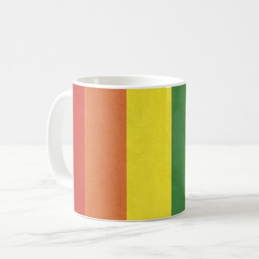 Mug Bandes arc-en-ciel (Devant gauche)