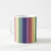 Mug Bandes arc-en-ciel coupées (Devant gauche)