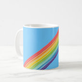 Mug Bandes arc-en-ciel diagonales (Devant gauche)