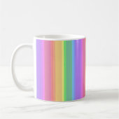 Mug Bandes arc-en-ciel pastel (Gauche)