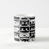 Mug Bandes audio rétro, motif à l'ancienne. (Centre)