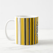 Mug Bandes blanches blanches personnalisées (Gauche)