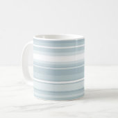 Mug Bandes bleu glace (Devant gauche)
