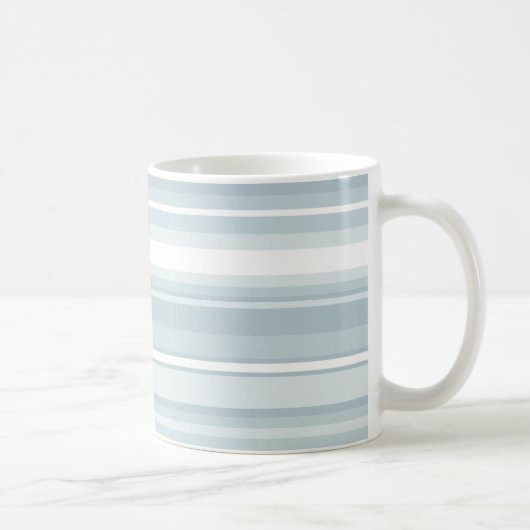 Mug Bandes bleu glace (Droite)