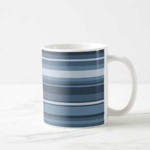 Mug Bandes bleu gris