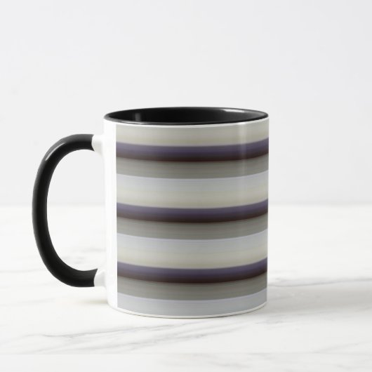 Mug Bandes bleu gris vintage (Gauche)