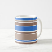Mug Bandes Brown et bleues (Devant droit)