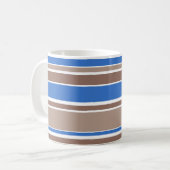 Mug Bandes Brown et bleues (Devant gauche)