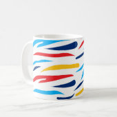 Mug Bandes colorées de zèbre (Devant gauche)