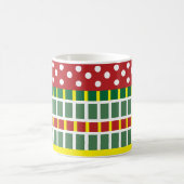 Mug Bandes colorées Polka Motif géométrique (Centre)