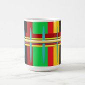 Mug Bandes d'art moderne soignées abstraites (Centre)