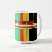 Mug Bandes d'art moderne soignées abstraites (Devant droit)