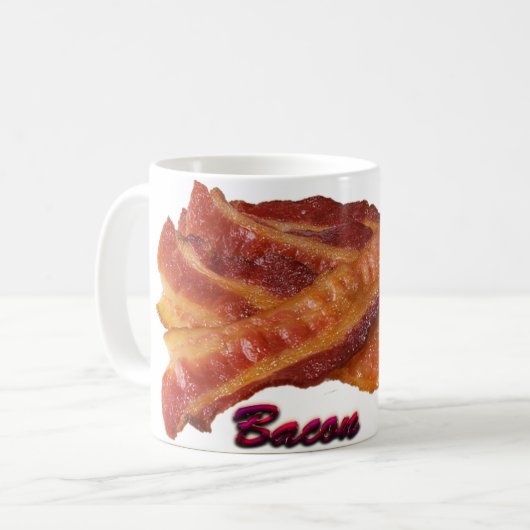 Mug Bandes de Bacon (Devant gauche)
