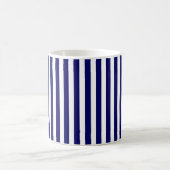 Mug Bandes de bonbons bleu et blanc marine (Centre)