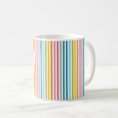 Mug Bandes de bonbons colorées (Devant droit)