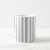 Mug Bandes de bonbons grises et blanches (Centre)