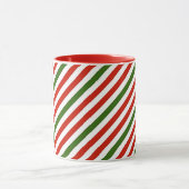 Mug bandes de couleur de Noël (Centre)