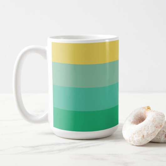 Mug Bandes de couleurs claires (Avec donut)