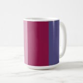 Mug Bandes de couleurs violettes (Devant droit)
