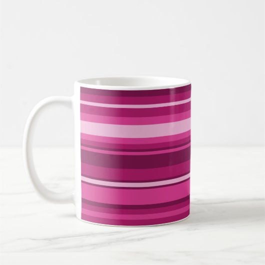 Mug Bandes de Fuschia (Gauche)