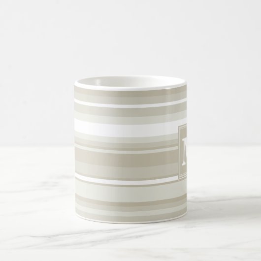 Mug Bandes de grès monogramme (Centre)