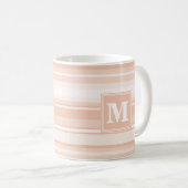 Mug Bandes de pêche monogramme (Devant droit)