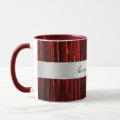 Mug Bandes de pinces de verre rouge (Gauche)