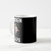 Mug Bandes de poulet Funny Dancing Chicken BBQ Byrbequ (Devant gauche)