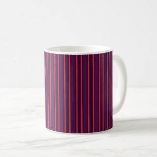 Mug Bandes de prunes et de bonbons rouges