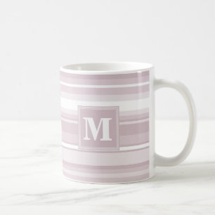 Mug Bandes de quartz roses monogrammes