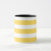 Mug Bandes de transats jaunes et blancs (Centre)