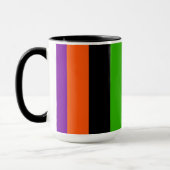Mug Bandes d'Halloween aux couleurs classiques (Gauche)