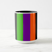 Mug Bandes d'Halloween aux couleurs classiques (Centre)
